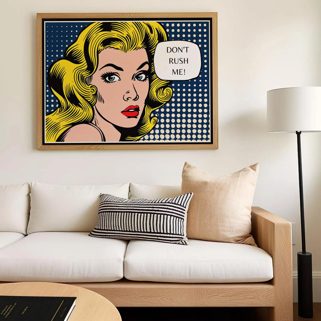 Modern Pop Art | Marilyn Style Print | Retro Comic  Decor wall art print, modern home decor, unframed artwork by Nomad & Nest