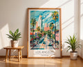 Los Angeles Art Print | Retro Palm Tree Boulevard Illustration wall art print, modern home decor, unframed artwork by Nomad & Nest
