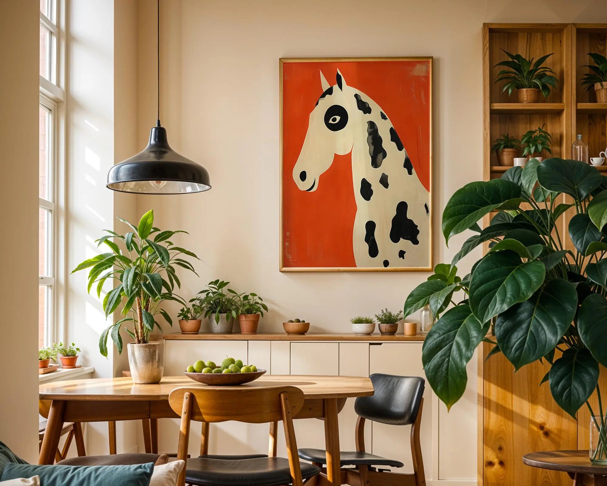 Positive Emotion | Abstract Horse Wall Art | Modern Animal Illustration wall art print, modern home decor, unframed artwork by Nomad & Nest