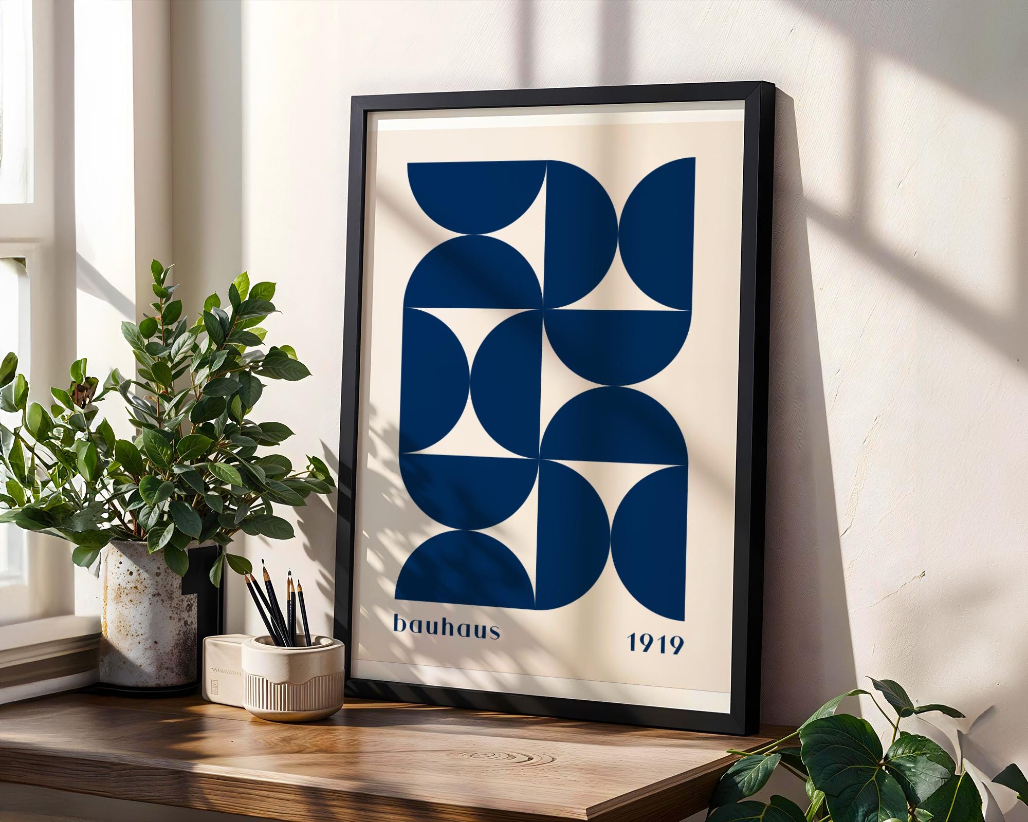 Bauhaus Poster Geometric Art Print | Mid-Century Modern wall art print, modern home decor, unframed artwork by Nomad & Nest