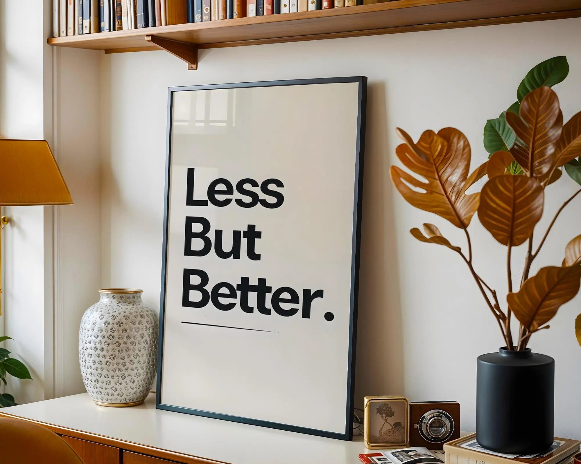 Positive Emotion | Minimalist Typography Art Print | Less But Better Quote wall art print, modern home decor, unframed artwork by Nomad & Nest