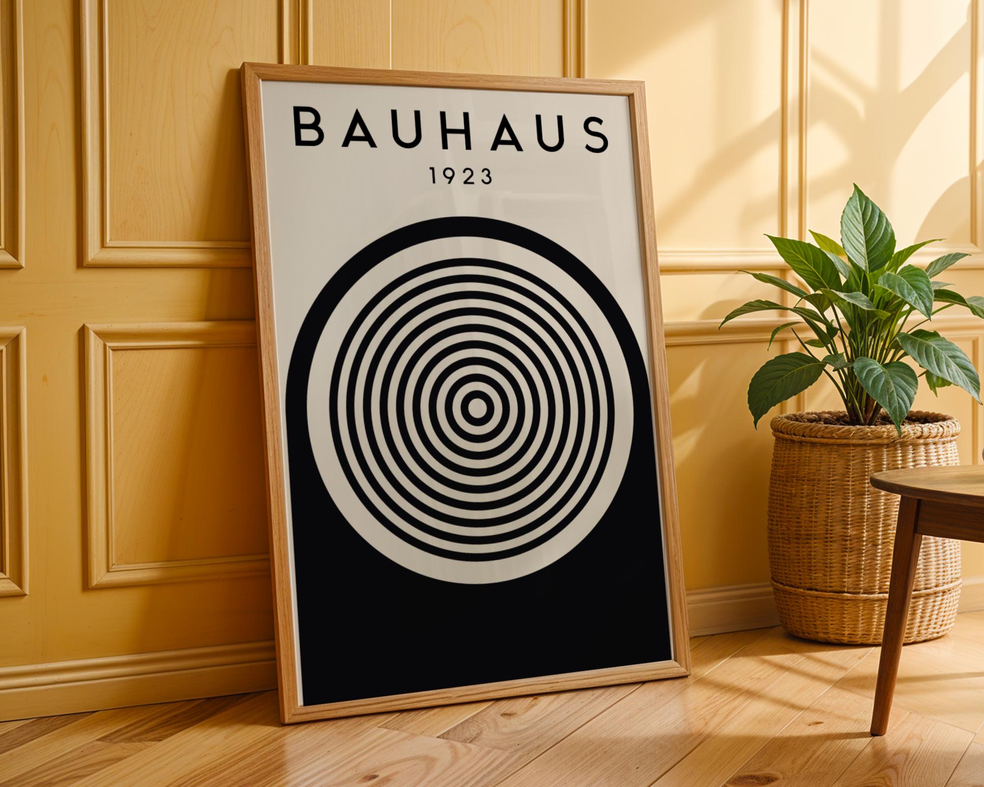 Bauhaus Poster Circle Art Print | Mid-Century Modern Geometric wall art print, modern home decor, unframed artwork by Nomad & Nest