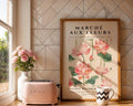Pink Lotus Flower Botanical Print | French Art Poster wall art print, modern home decor, unframed artwork by Nomad & Nest