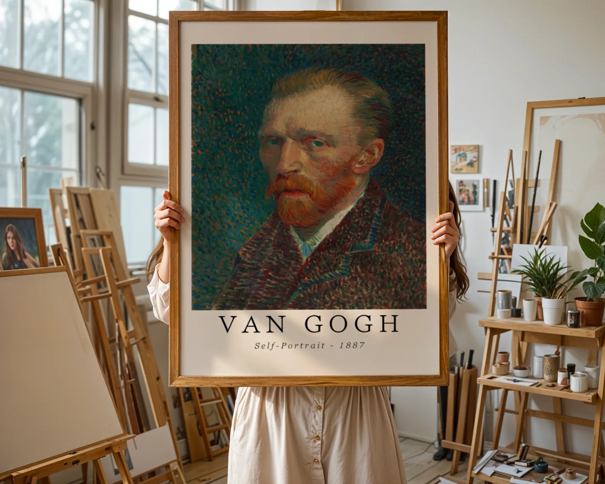Van Gogh Print | Self Portrait - Vintage Impressionist Wall Art wall art print, modern home decor, unframed artwork by Nomad & Nest