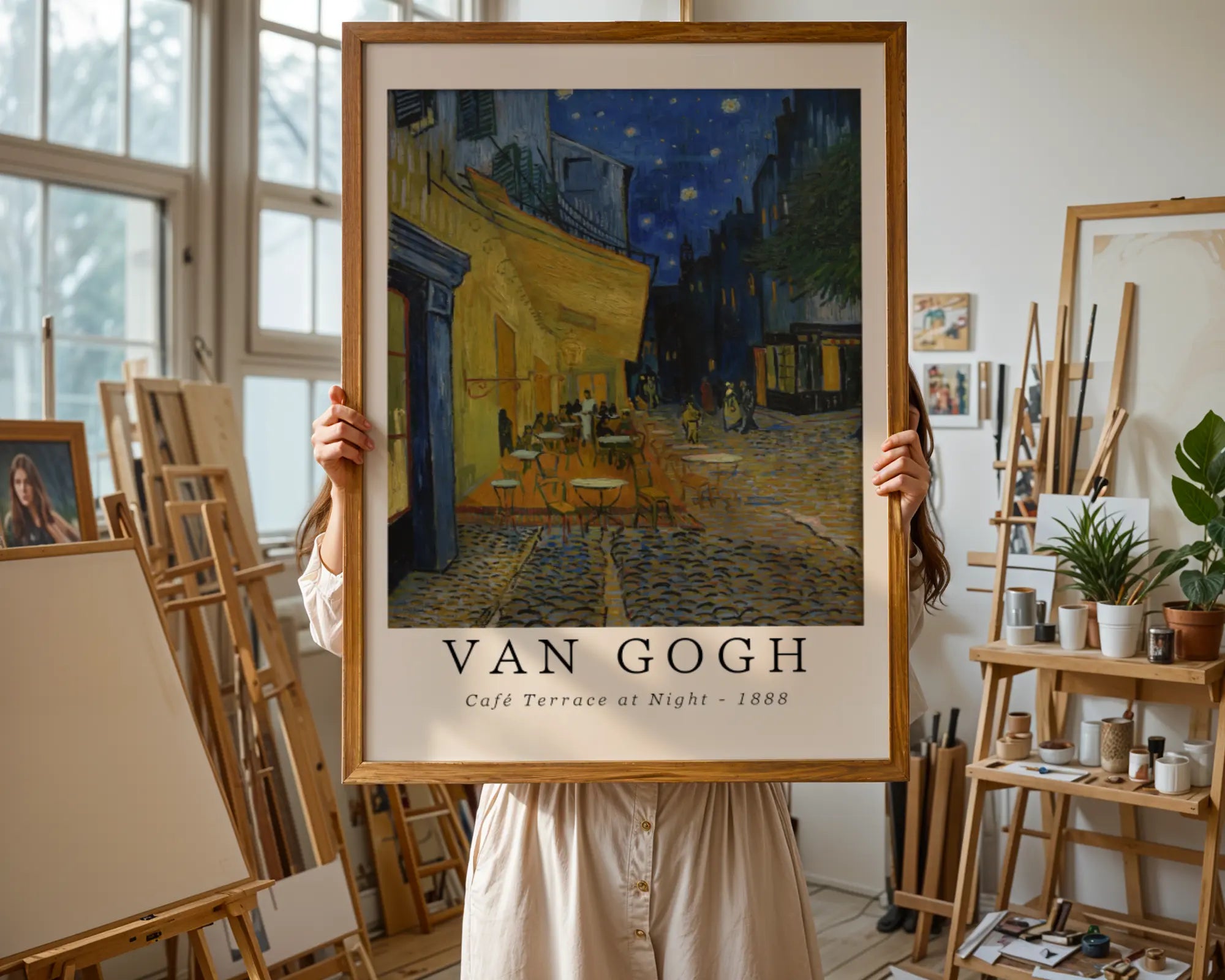 Van Gogh Print | Café Terrace at Night  - Vintage Impressionist Art wall art print, modern home decor, unframed artwork by Nomad & Nest