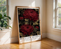 William Morris Print | Red Chrysanthemum Art | Vintage Botanical Poster wall art print, modern home decor, unframed artwork by Nomad & Nest
