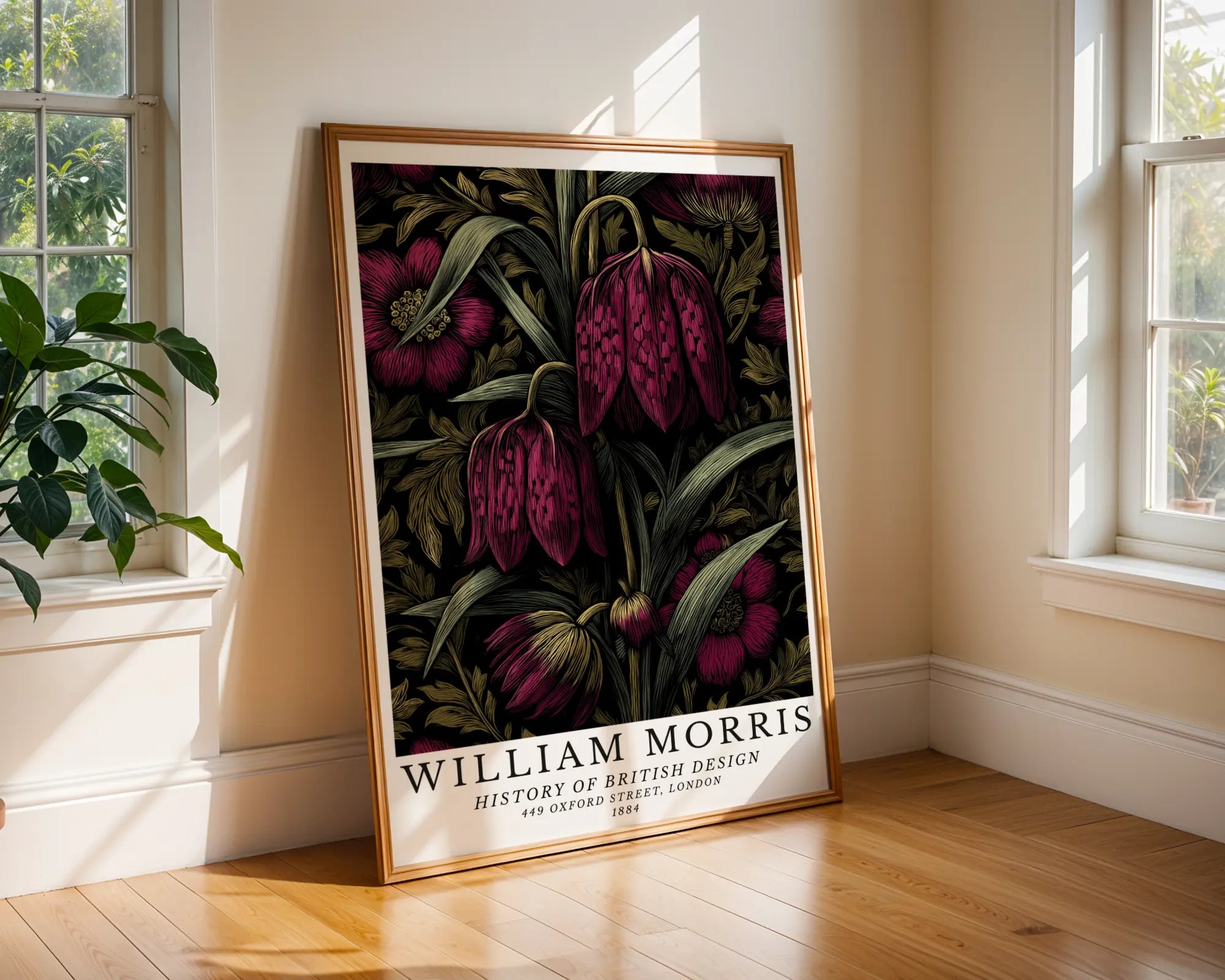 William Morris Print Floral | Vintage Botanical Illustration wall art print, modern home decor, unframed artwork by Nomad & Nest