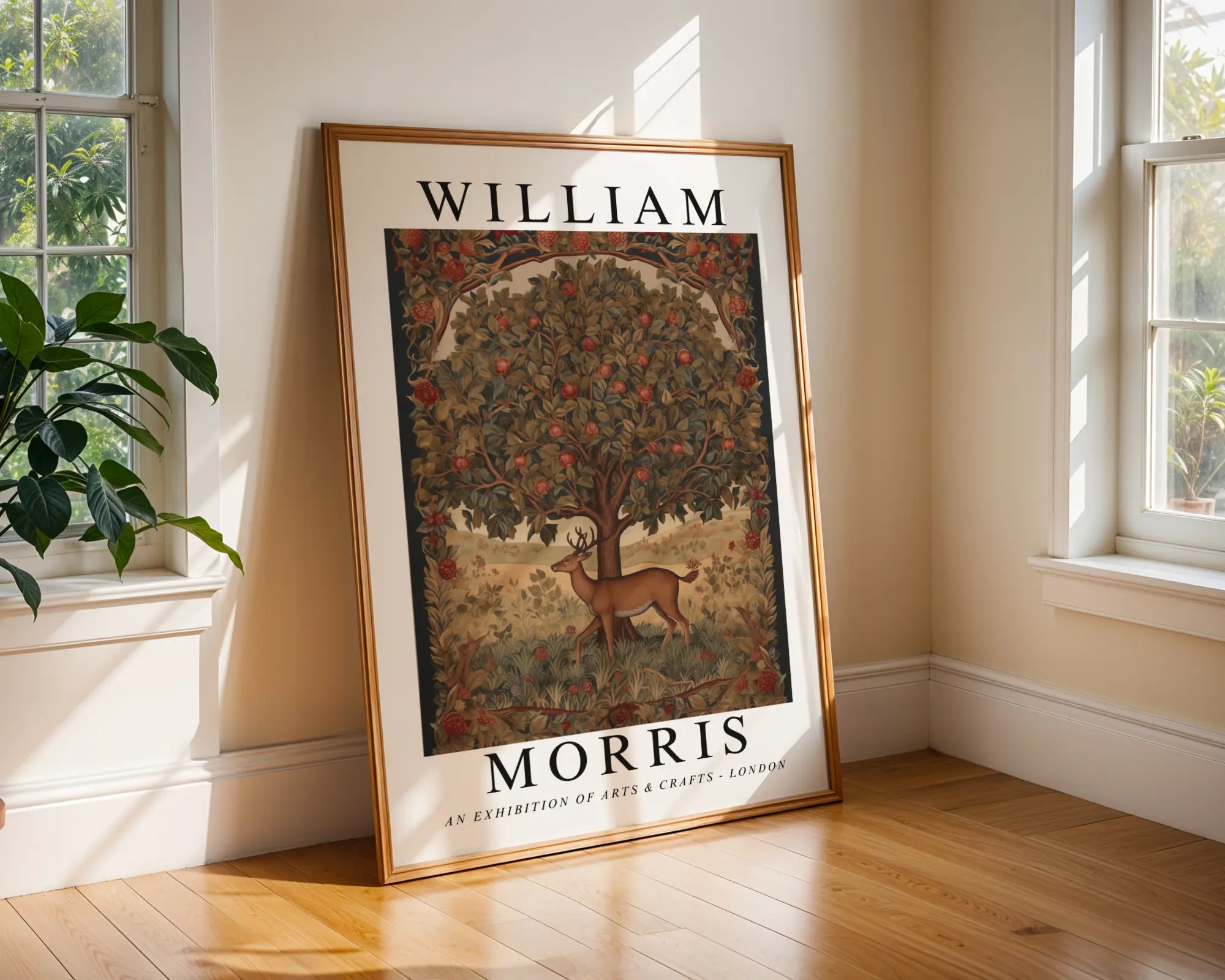 William Morris Print | Deer Tapestry | Medieval Forest Art wall art print, modern home decor, unframed artwork by Nomad & Nest