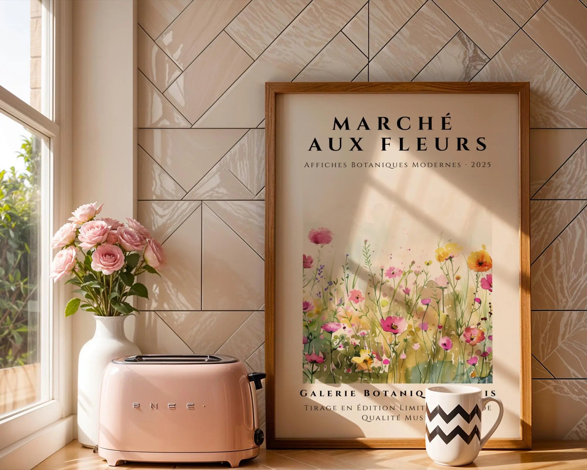 Floral Watercolor Print | French Country Cottage Art wall art print, modern home decor, unframed artwork by Nomad & Nest