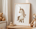 Playroom Ideas | Dreamy Unicorn Nursery Wall Art | Magical Baby Room Print wall art print, modern home decor, unframed artwork by Nomad & Nest