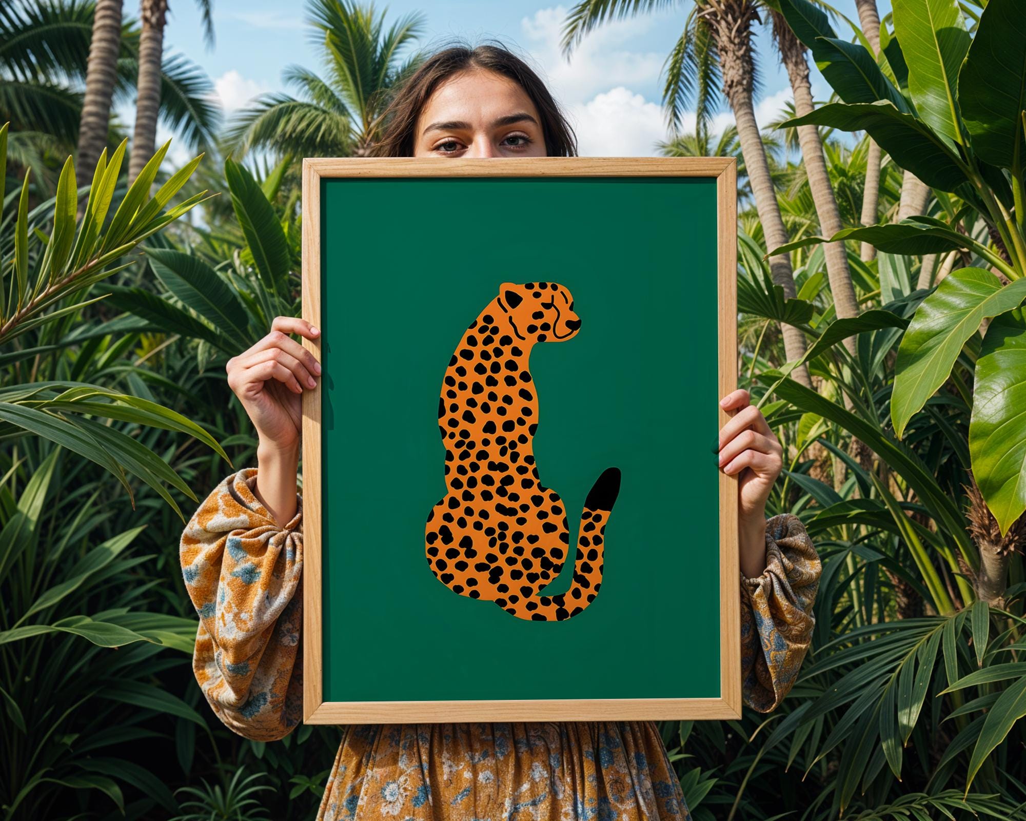 Minimalist Leopard Print | Modern Jungle Wall Art wall art print, modern home decor, unframed artwork by Nomad & Nest