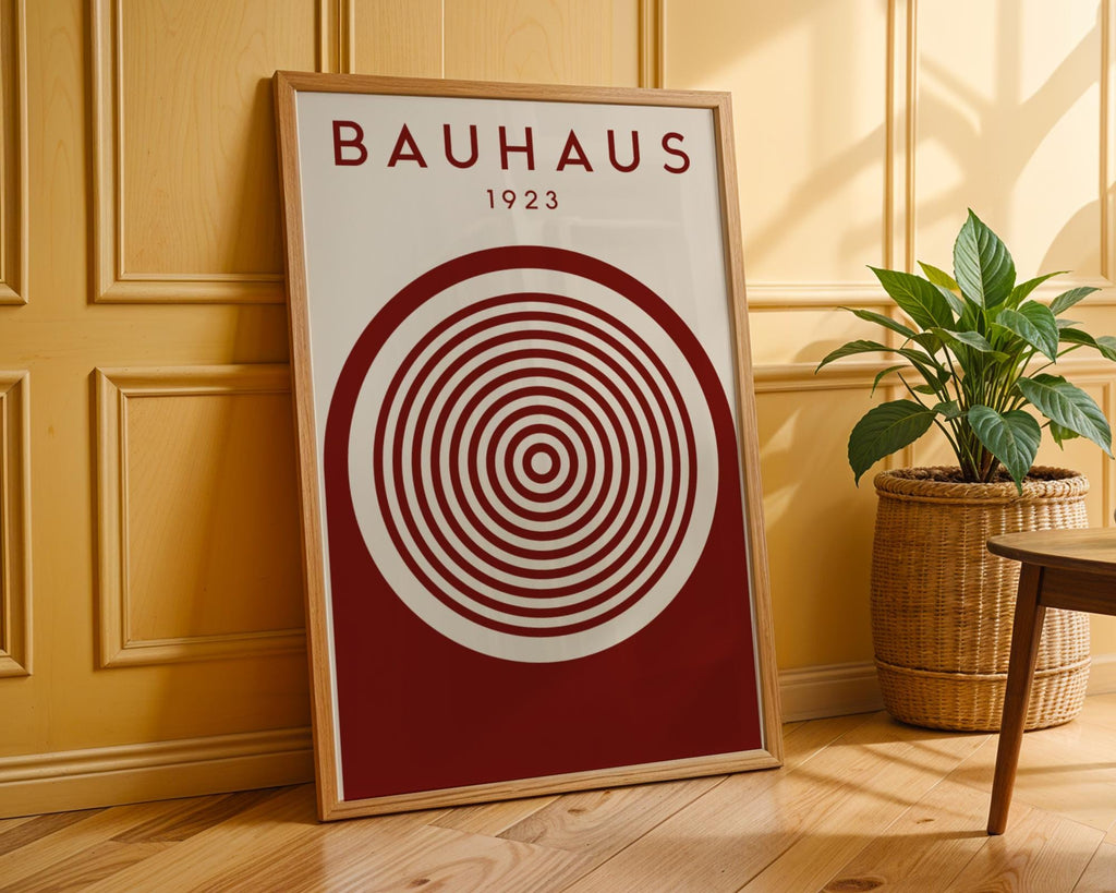Bauhaus Poster Circle Art Print | Mid Century Modern Geometric wall art print, modern home decor, unframed artwork by Nomad & Nest
