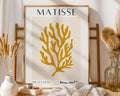 Henri Matisse Print | Inspired  | Abstract Mustard Coral Wall Art wall art print, modern home decor, unframed artwork by Nomad & Nest
