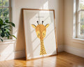 Giraffe Nursery Print | Scandinavian Kids Room Animal Poster wall art print, modern home decor, unframed artwork by Nomad & Nest