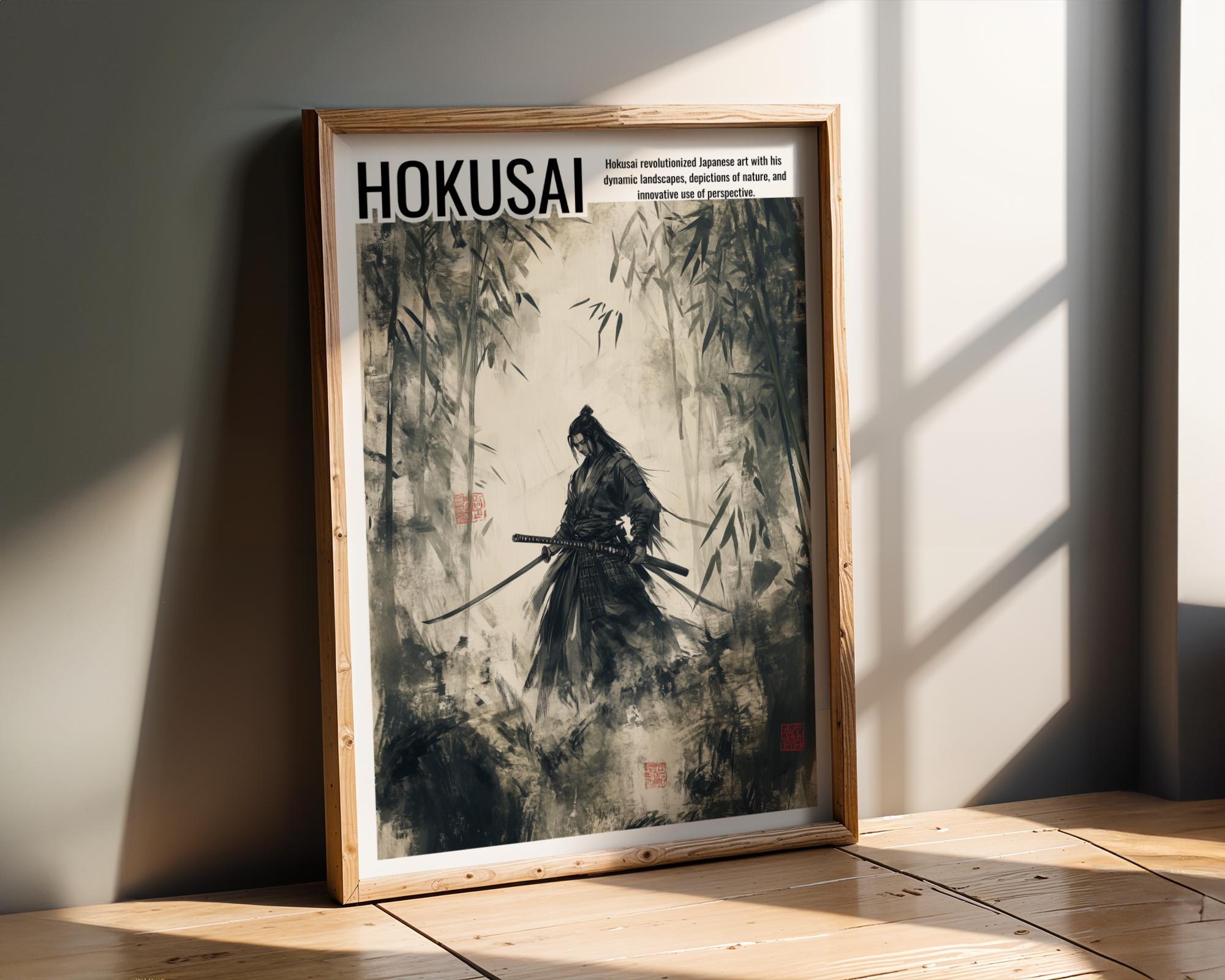 Japanese Poster | Samurai Warrior Art Print – Katana Bushido, Feudal Japan Decor wall art print, modern home decor, unframed artwork by Nomad & Nest