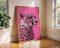 Pink Cheetah Art Print | Bold Animal Wall Decor wall art print, modern home decor, unframed artwork by Nomad & Nest