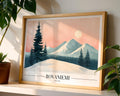 Rovaniemi Finland Travel Poster | Arctic Winter Landscape Art Print wall art print, modern home decor, unframed artwork by Nomad & Nest