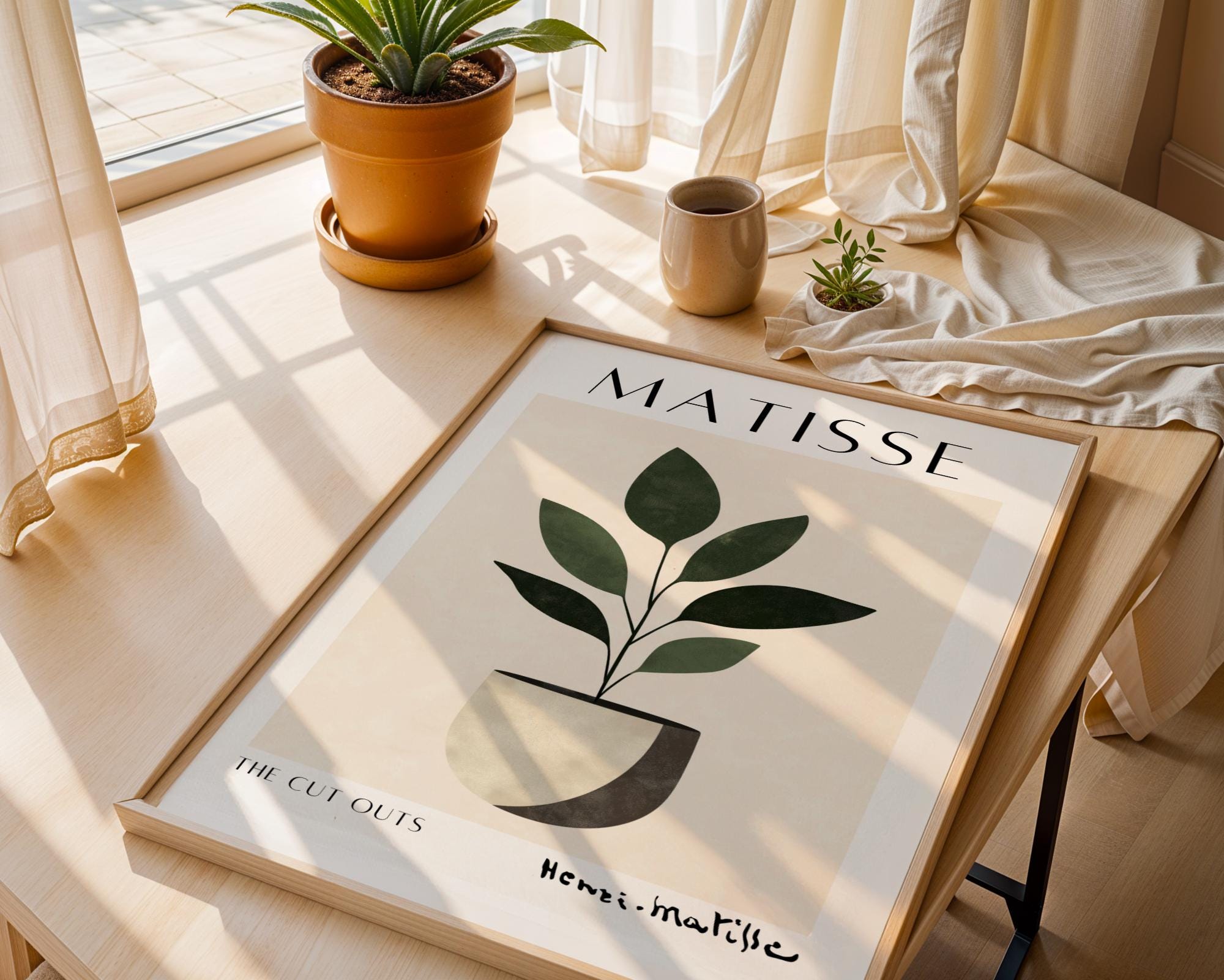Henri Matisse Print | Inspired Plant  | Modern Botanical Art wall art print, modern home decor, unframed artwork by Nomad & Nest