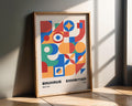 Bauhaus Poster Exhibition Art Print | Mid-Century Modern Geometric wall art print, modern home decor, unframed artwork by Nomad & Nest