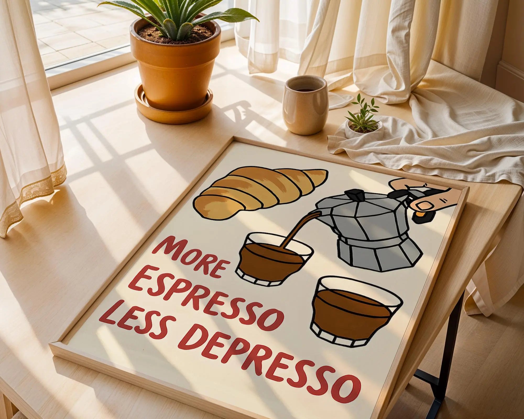 Espresso Quote Print | Funny Kitchen Wall Art wall art print, modern home decor, unframed artwork by Nomad & Nest