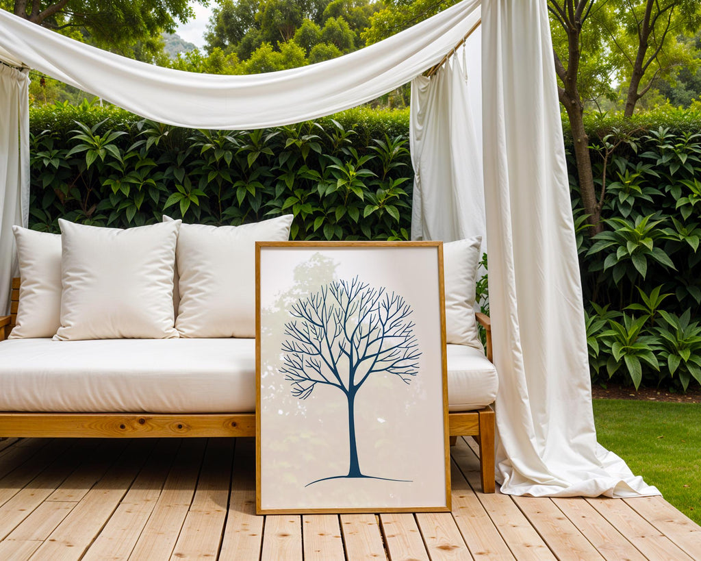 Minimalist Bare Tree Print | Modern Nature Wall Art wall art print, modern home decor, unframed artwork by Nomad & Nest