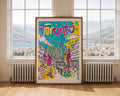 Toronto Skyline Art Print | Colorful Cityscape Illustration wall art print, modern home decor, unframed artwork by Nomad & Nest