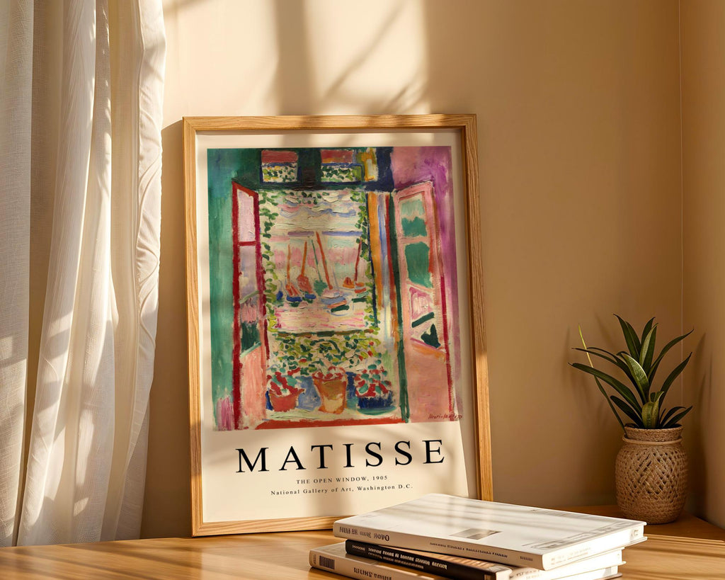 Henri Matisse Print | 'The Open Window' Art | Fauvist Interior Landscape wall art print, modern home decor, unframed artwork by Nomad & Nest