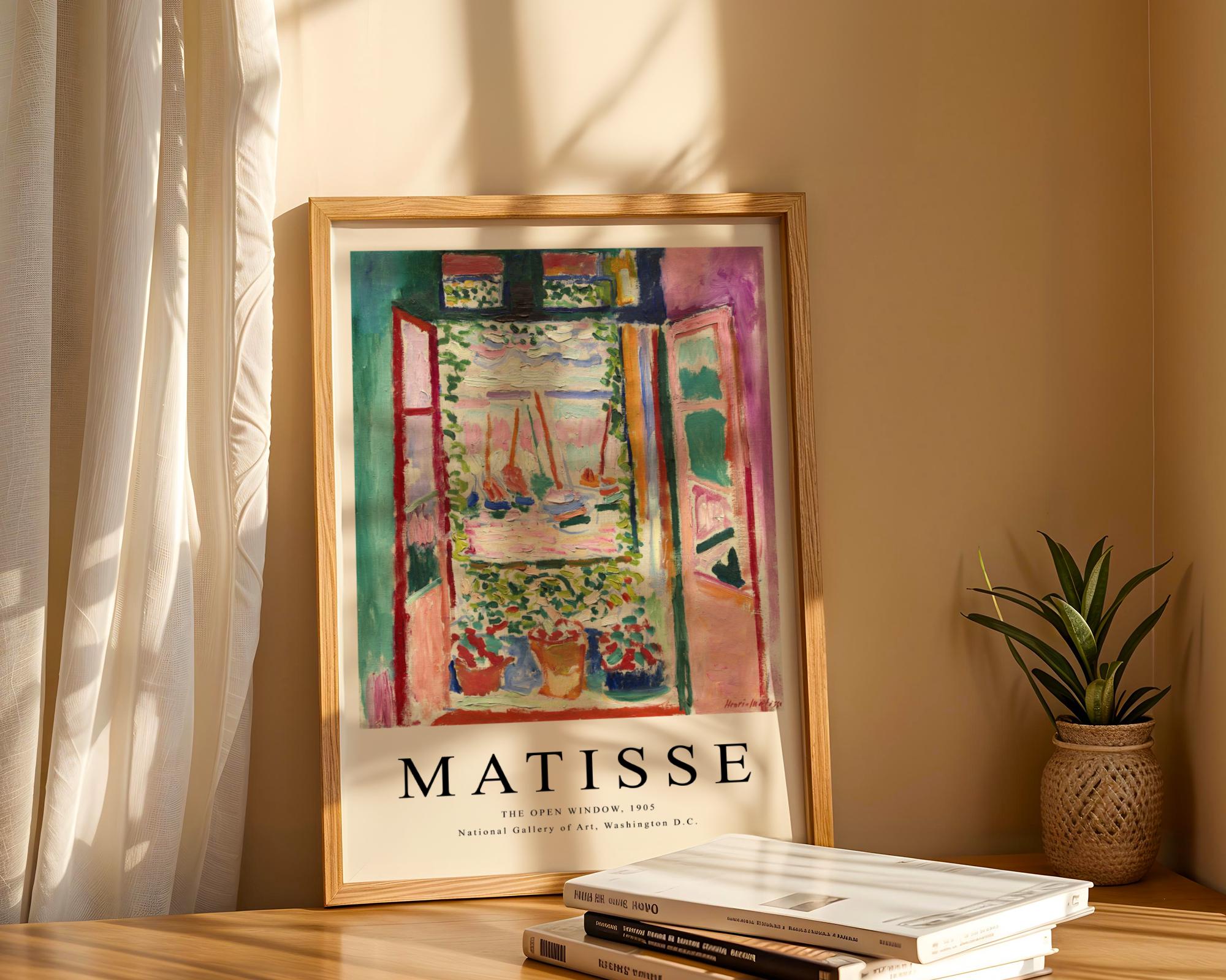 Henri Matisse Print | 'The Open Window' Art | Fauvist Interior Landscape wall art print, modern home decor, unframed artwork by Nomad & Nest