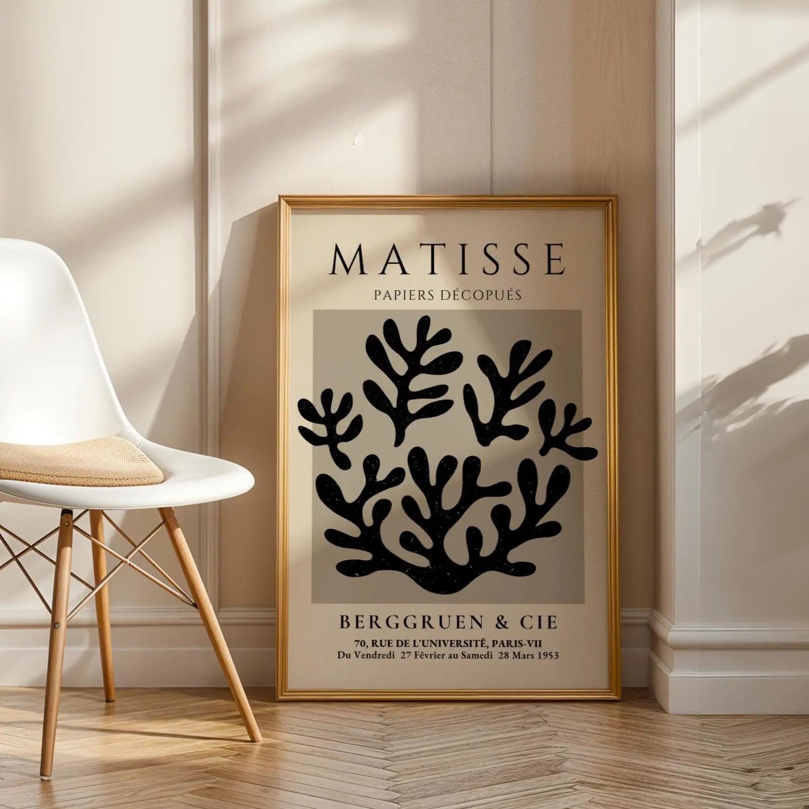 Henri Matisse Print | Inspired Black Coral  | Modern Abstract Botanical Wall Art wall art print, modern home decor, unframed artwork by Nomad & Nest