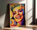 Modern Pop Art | Colorful Woman Portrait Print | Abstract , Hollywood Star wall art print, modern home decor, unframed artwork by Nomad & Nest