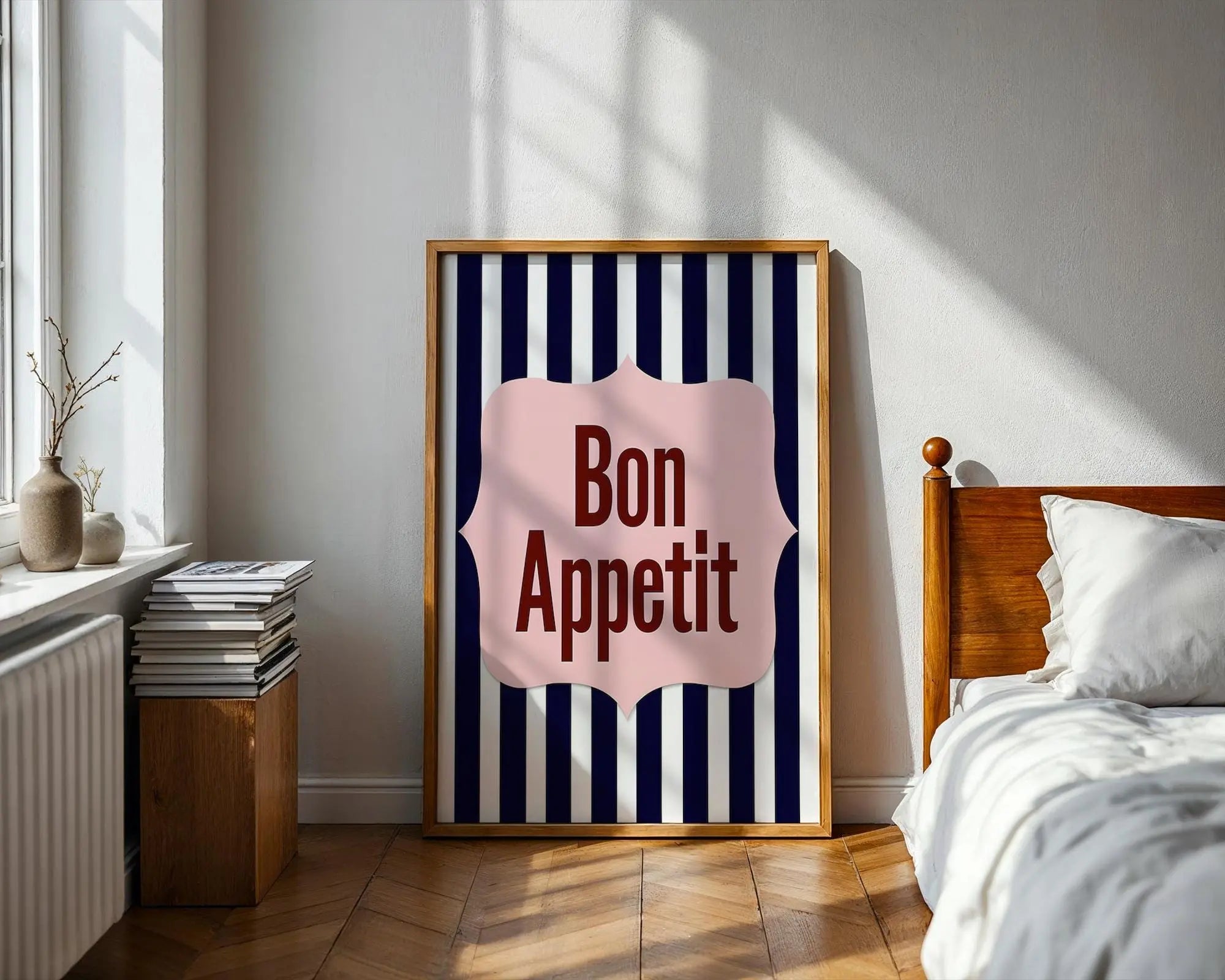 Positive Emotion | Bon Appetit Print | French Bistro Style Typography Wall Art wall art print, modern home decor, unframed artwork by Nomad & Nest