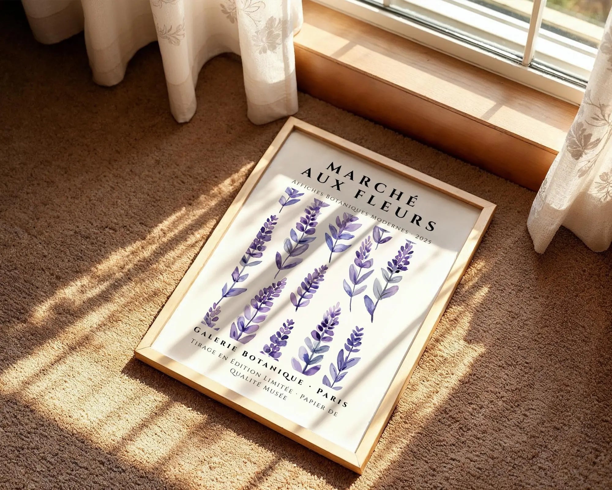 Lavender Watercolor Botanical Print | French Country Decor wall art print, modern home decor, unframed artwork by Nomad & Nest