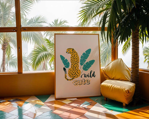 Cheetah Print | Tropical Animal Wall Art, Modern Boho Decor wall art print, modern home decor, unframed artwork by Nomad & Nest