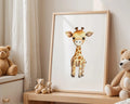 Playroom Ideas | Giraffe Nursery Wall Art | Safari Animal Baby Print wall art print, modern home decor, unframed artwork by Nomad & Nest