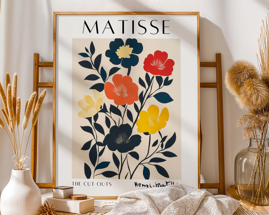 Henri Matisse Print | Inspired Floral  | Abstract Botanical Wall Art wall art print, modern home decor, unframed artwork by Nomad & Nest
