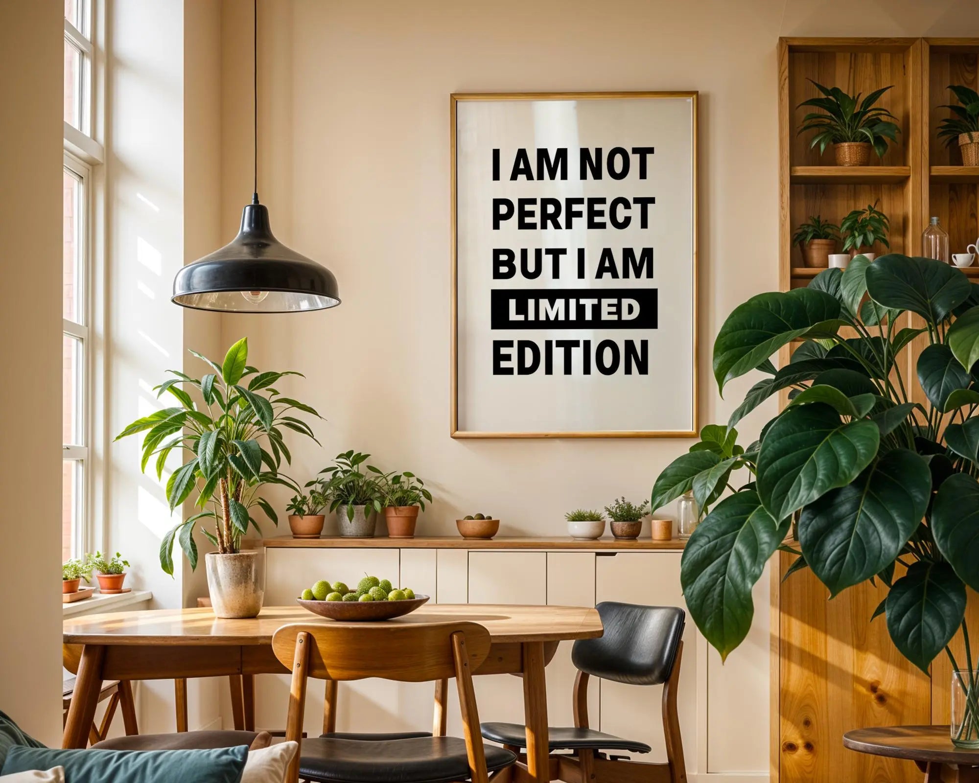 Positive Emotion | I Am Not Perfect Limited Edition Wall Art | Bold Typography Quote | Confident Statement Decor | Modern Minimal Print wall art print, modern home decor, unframed artwork by Nomad & Nest
