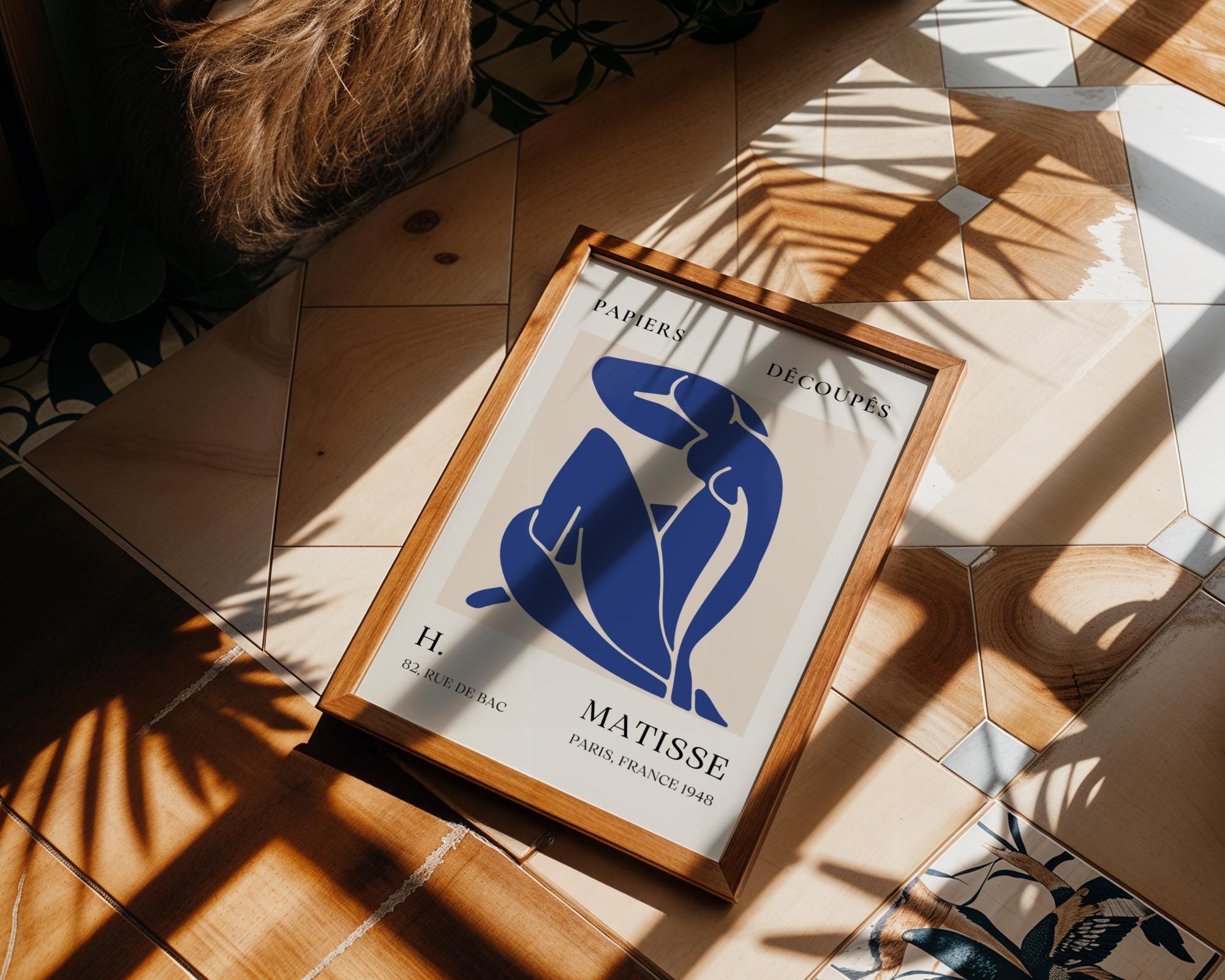 Henri Matisse Print Blue Nude Cut-Out Poster | Abstract Female Figure Wall Art wall art print, modern home decor, unframed artwork by Nomad & Nest
