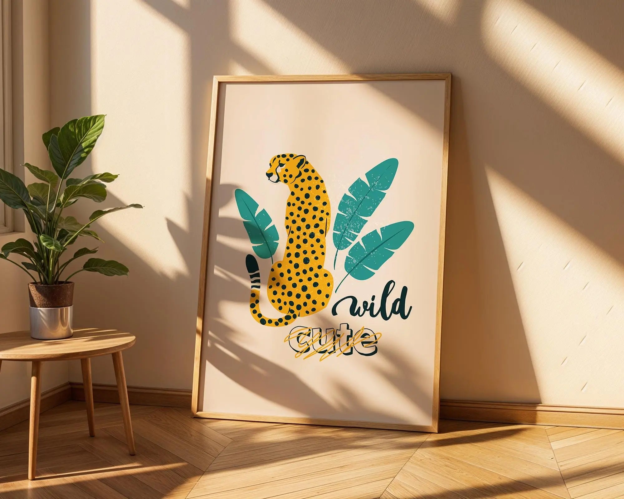 Cheetah Print | Tropical Animal Wall Art, Modern Boho Decor wall art print, modern home decor, unframed artwork by Nomad & Nest