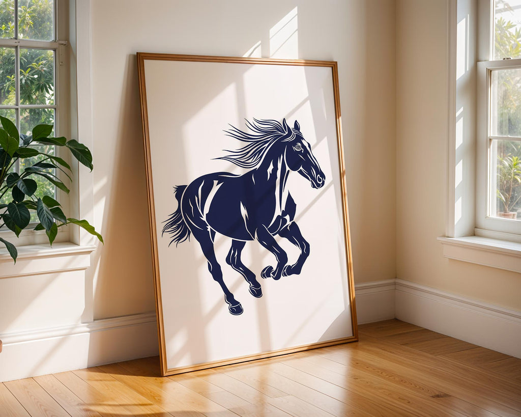 Equestrian Horse Art Print | Dynamic Animal Wall Decor wall art print, modern home decor, unframed artwork by Nomad & Nest