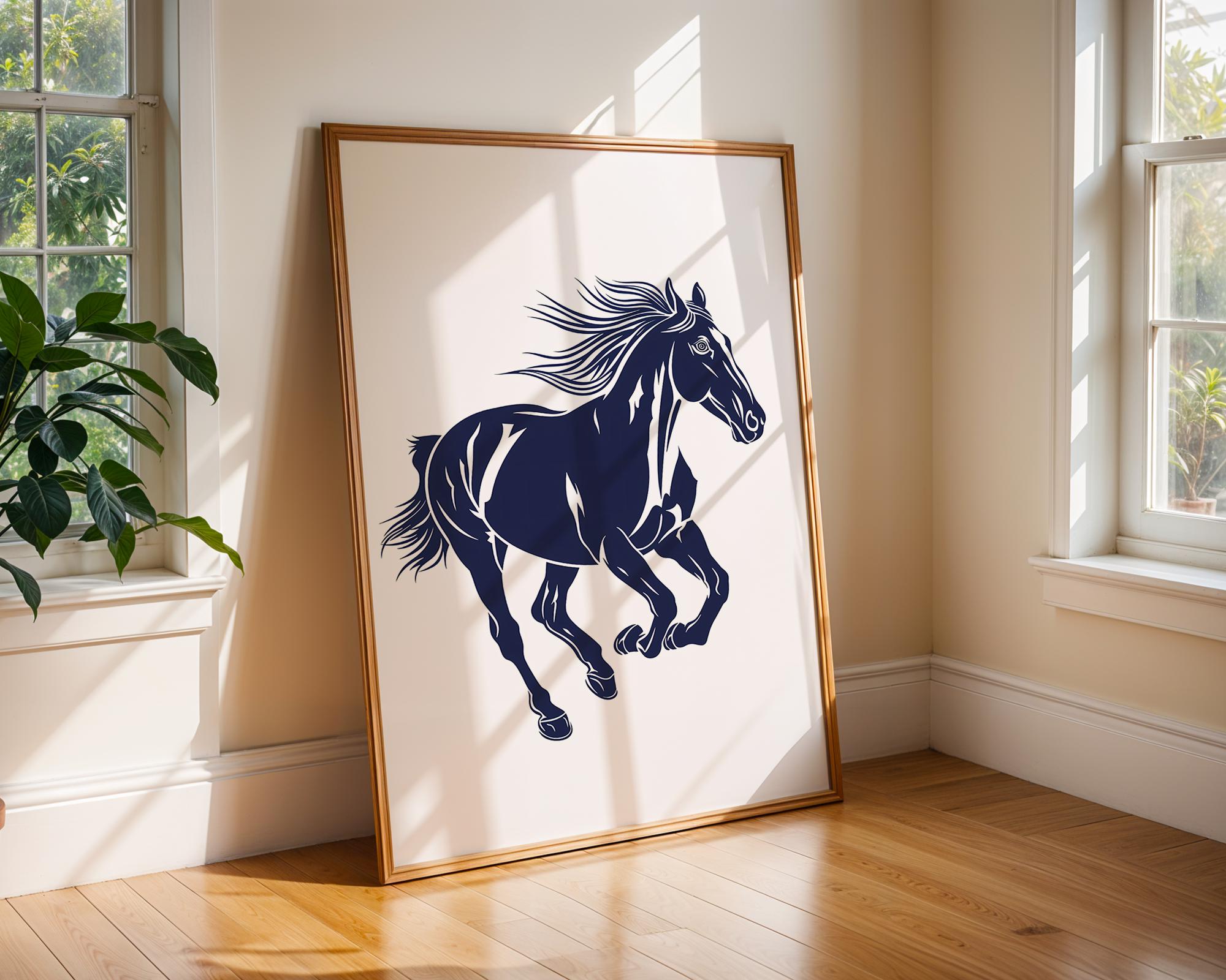 Equestrian Horse Art Print | Dynamic Animal Wall Decor wall art print, modern home decor, unframed artwork by Nomad & Nest