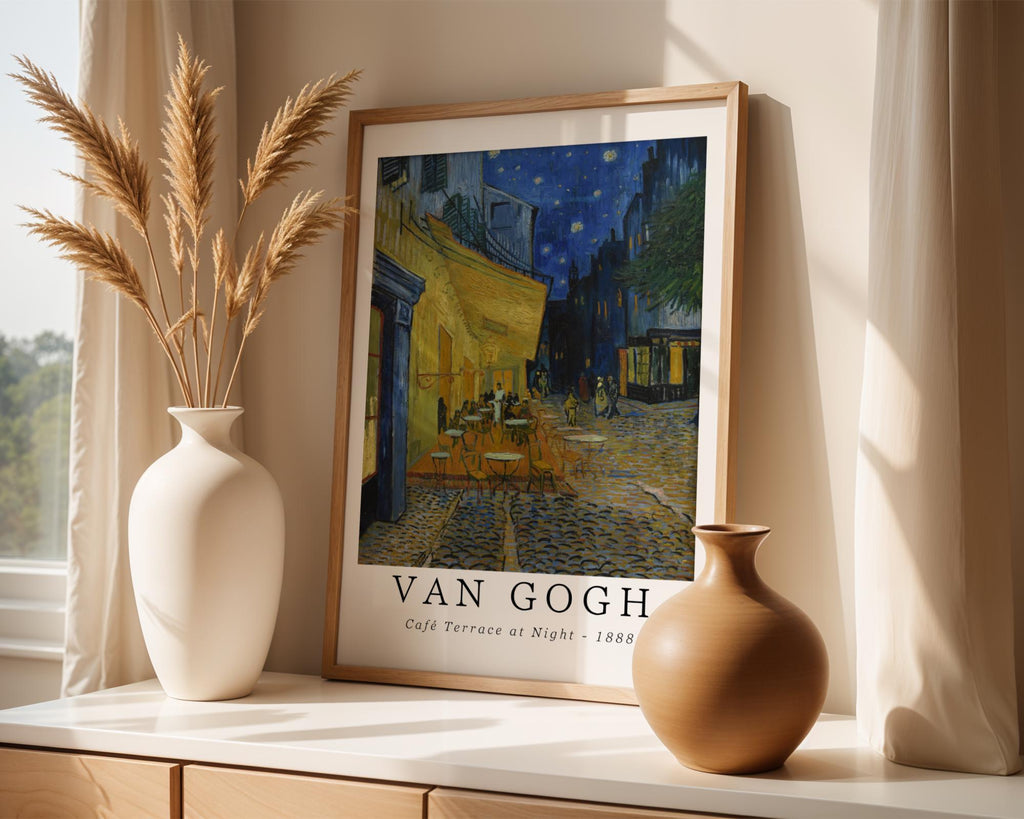 Van Gogh Print | Café Terrace at Night  - Vintage Impressionist Art wall art print, modern home decor, unframed artwork by Nomad & Nest