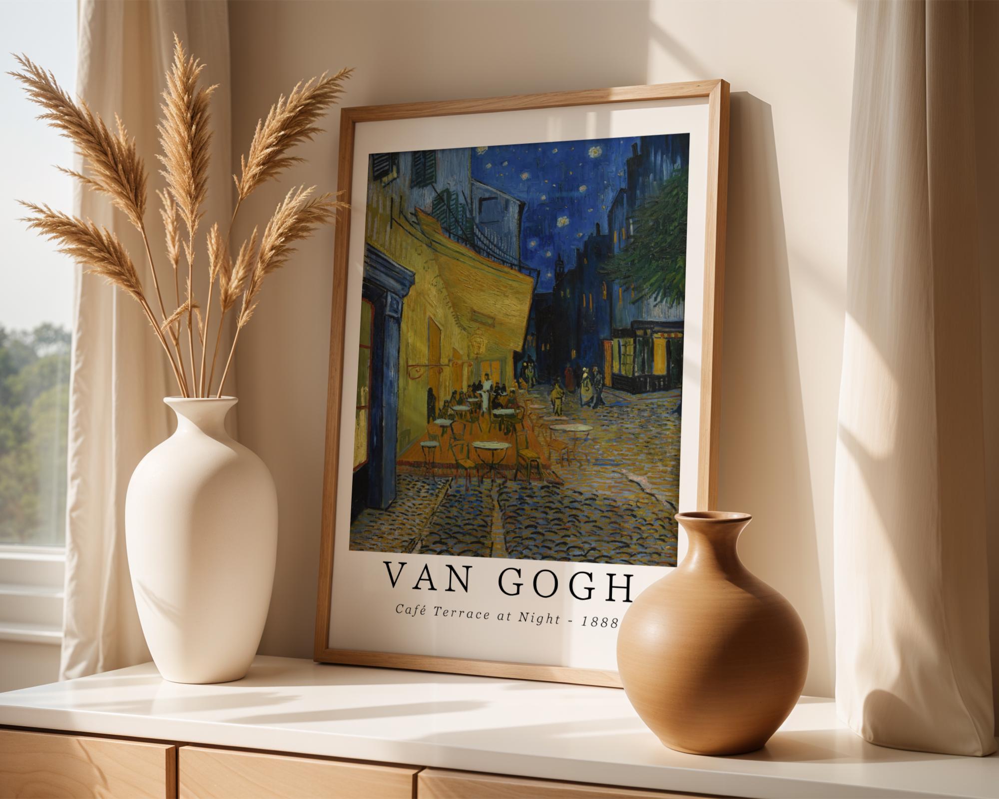 Van Gogh Print | Café Terrace at Night  - Vintage Impressionist Art wall art print, modern home decor, unframed artwork by Nomad & Nest