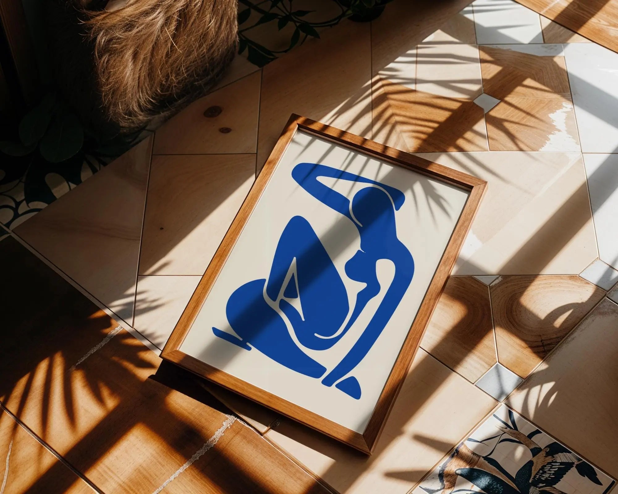 Henri Matisse Print | Blue Nude Inspired | Abstract Female Figure Poster wall art print, modern home decor, unframed artwork by Nomad & Nest