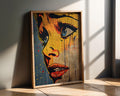 Modern Pop Art | Crying Woman  Print | Retro Comic Style work wall art print, modern home decor, unframed artwork by Nomad & Nest