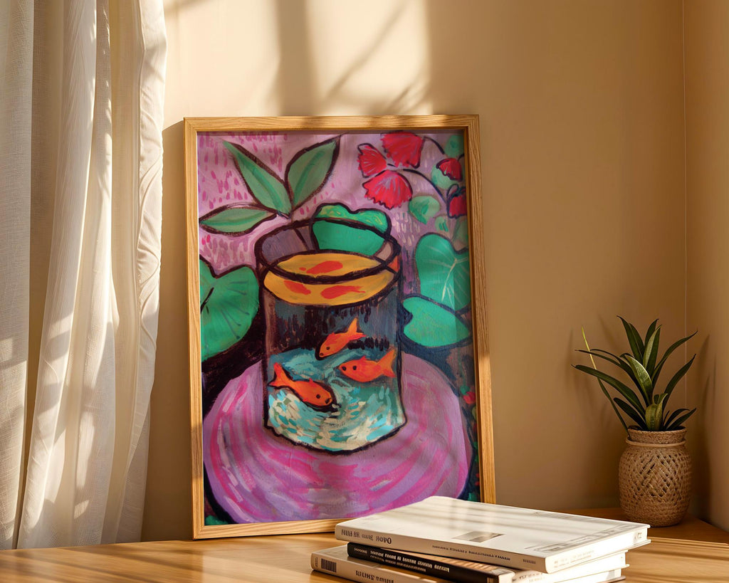 Henri Matisse Print | Goldfish Bowl  | Fauvist Still Life Poster wall art print, modern home decor, unframed artwork by Nomad & Nest
