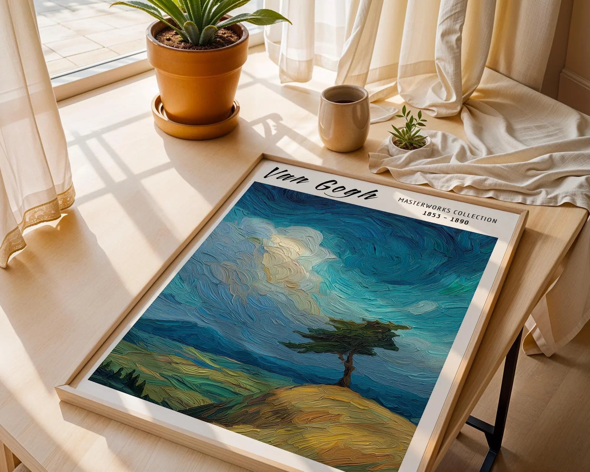 Van Gogh Print | Cypress Tree  | Impressionist Landscape Art wall art print, modern home decor, unframed artwork by Nomad & Nest