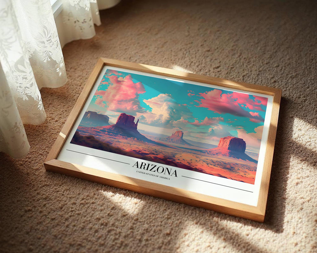 Monument Valley Print | Arizona Desert Travel Poster, Boho Wall Art wall art print, modern home decor, unframed artwork by Nomad & Nest