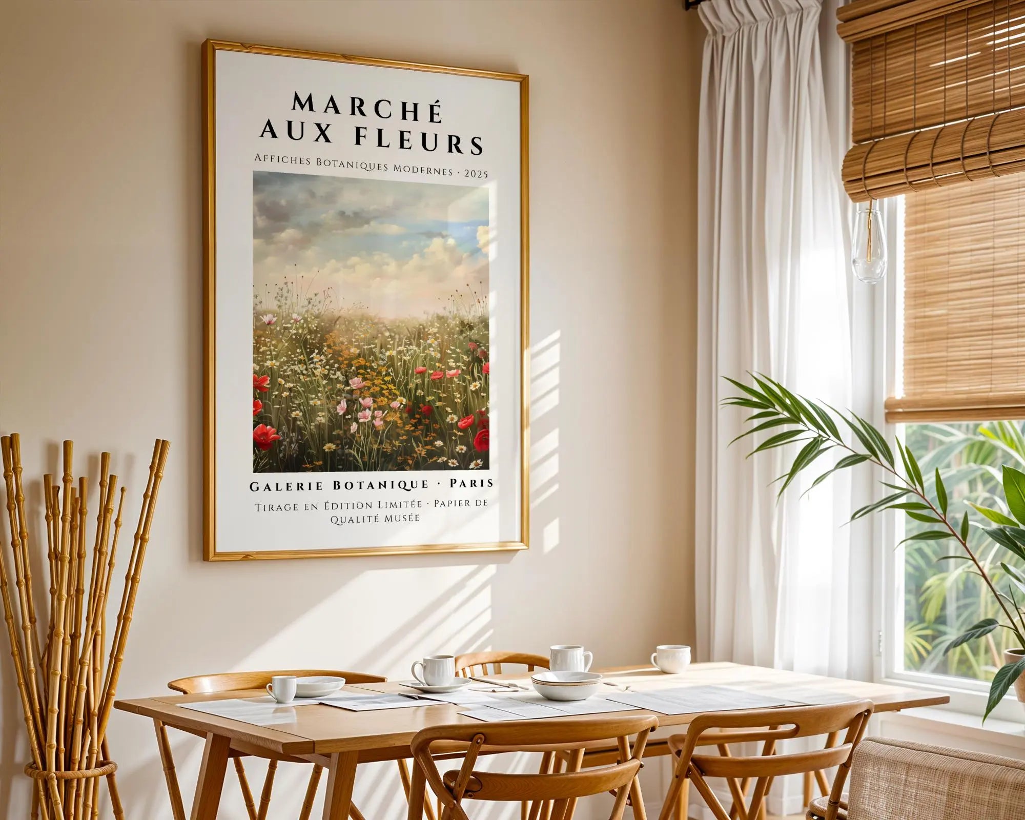 Evening Meadow Art Print | French Country Cottage Decor wall art print, modern home decor, unframed artwork by Nomad & Nest