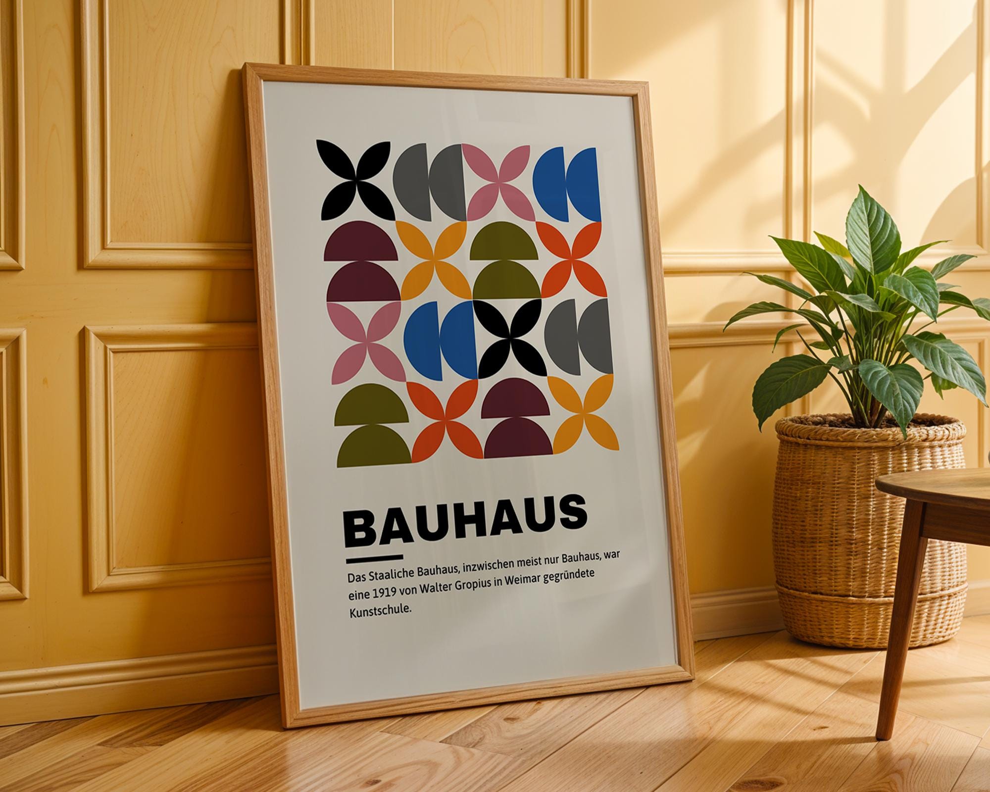 Bauhaus Poster Geometric Art Print | Mid Century Modern Wall Decor wall art print, modern home decor, unframed artwork by Nomad & Nest