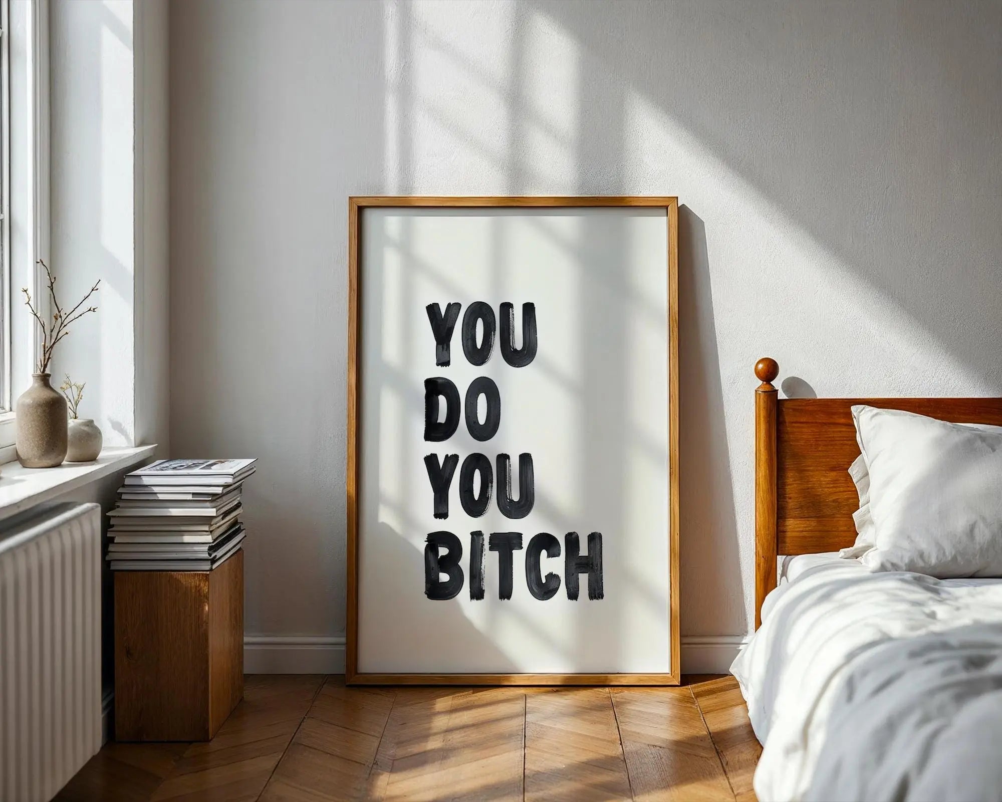 Positive Emotion | Do You Bitch Bold Quote Print | Minimalist Typography wall art print, modern home decor, unframed artwork by Nomad & Nest